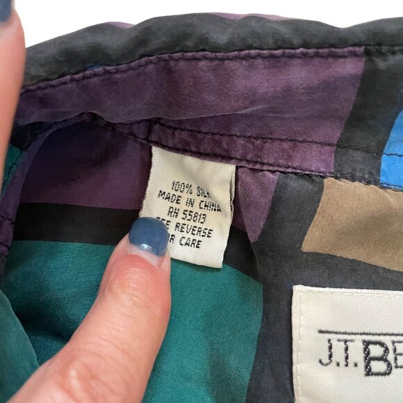 Vintage J.T. Beckett Multicolor Plaid Mens Shirt XLT - Picture 3 of 7